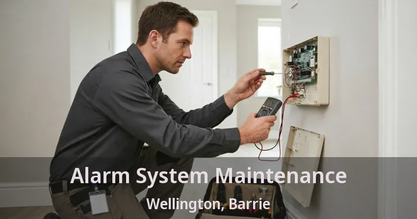 Alarm System Maintenance Wellington, Barrie - ON