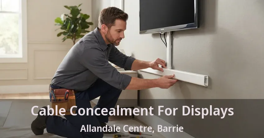 Cable Concealment For Displays Allandale Centre, Barrie - ON
