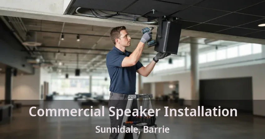 Commercial Speaker Installation Sunnidale, Barrie - ON