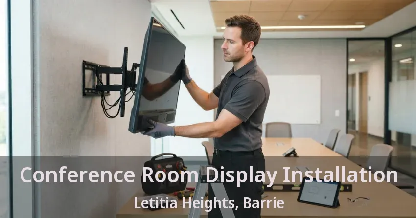 Conference Room Display Installation Letitia Heights, Barrie - ON