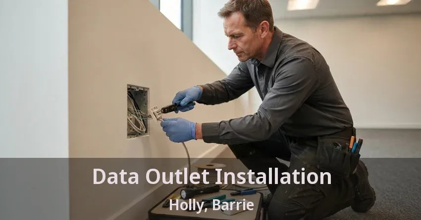 Data Outlet Installation Holly, Barrie - ON