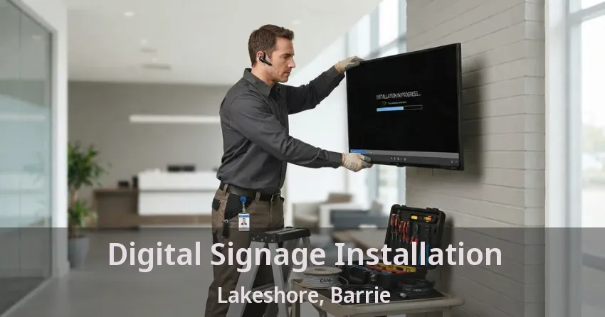 Digital Signage Installation Lakeshore, Barrie - ON