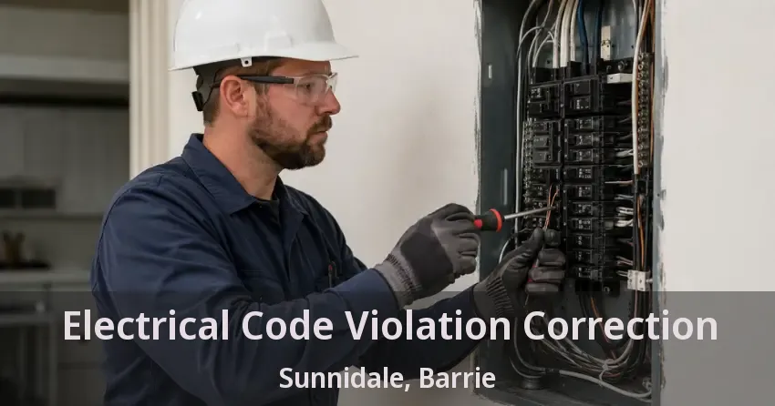 Electrical Code Violation Correction Sunnidale, Barrie - ON