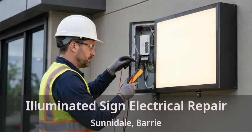 Illuminated Sign Electrical Repair Sunnidale, Barrie - ON