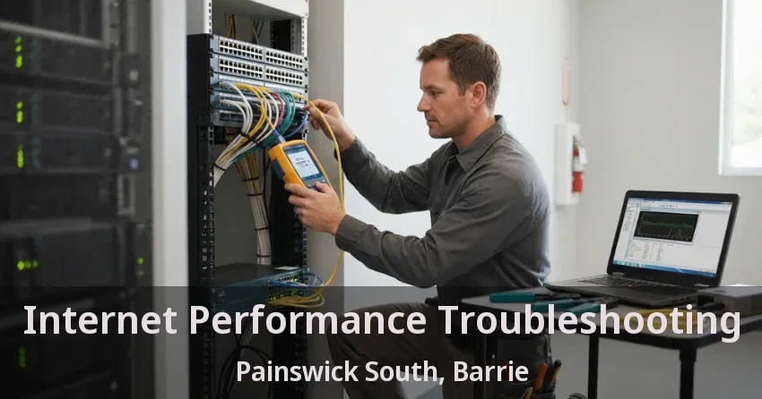 Internet Performance Troubleshooting Painswick South, Barrie - ON