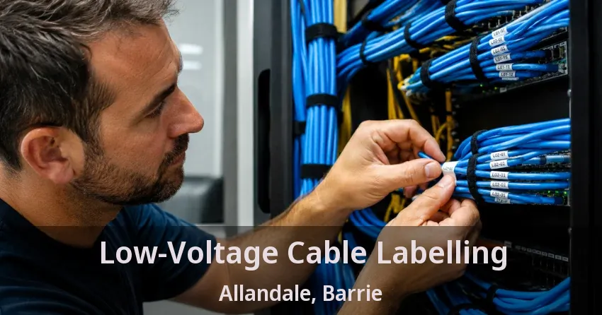 Low-Voltage Cable Labelling Allandale, Barrie - ON