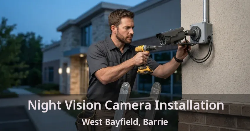 Night Vision Camera Installation West Bayfield, Barrie - ON