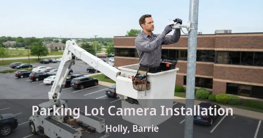 Parking Lot Camera Installation Holly, Barrie - ON