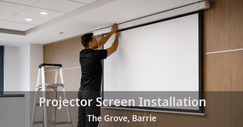 Projector Screen Installation The Grove, Barrie - ON