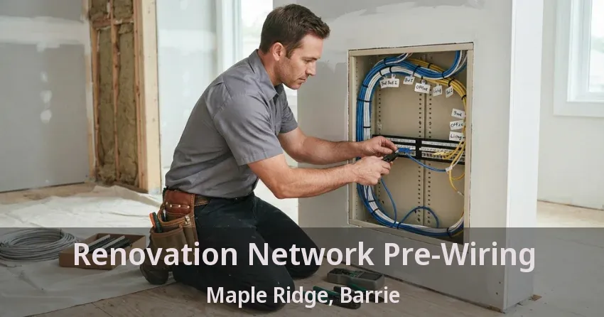 Renovation Network Pre-Wiring Maple Ridge, Barrie - ON
