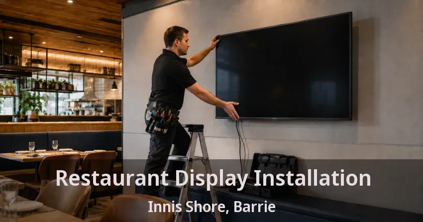 Restaurant Display Installation Innis Shore, Barrie - ON