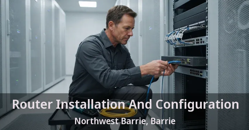 Router Installation And Configuration Northwest Barrie, Barrie - ON